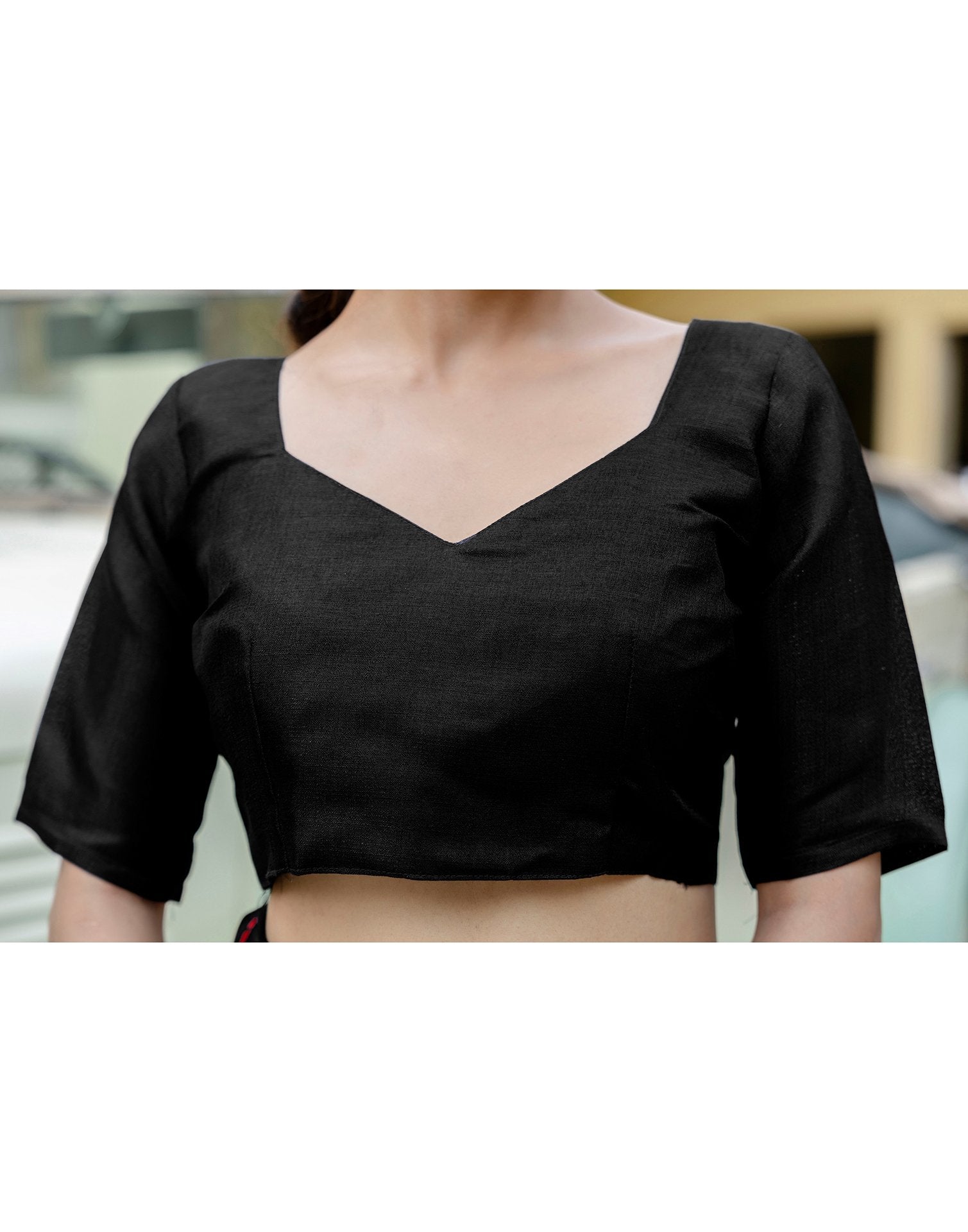 Black Khadi Printed Saree