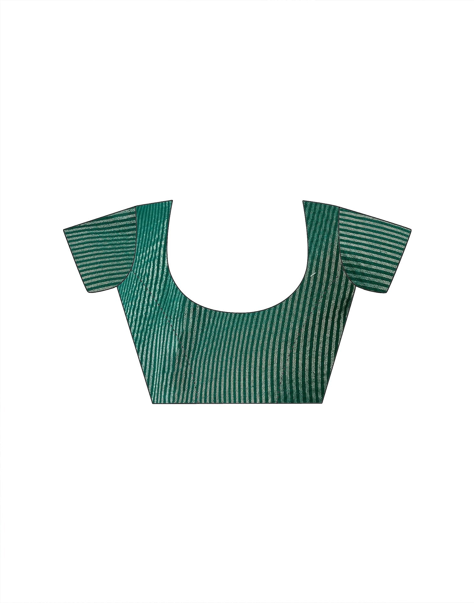 Green Cotton Woven Saree