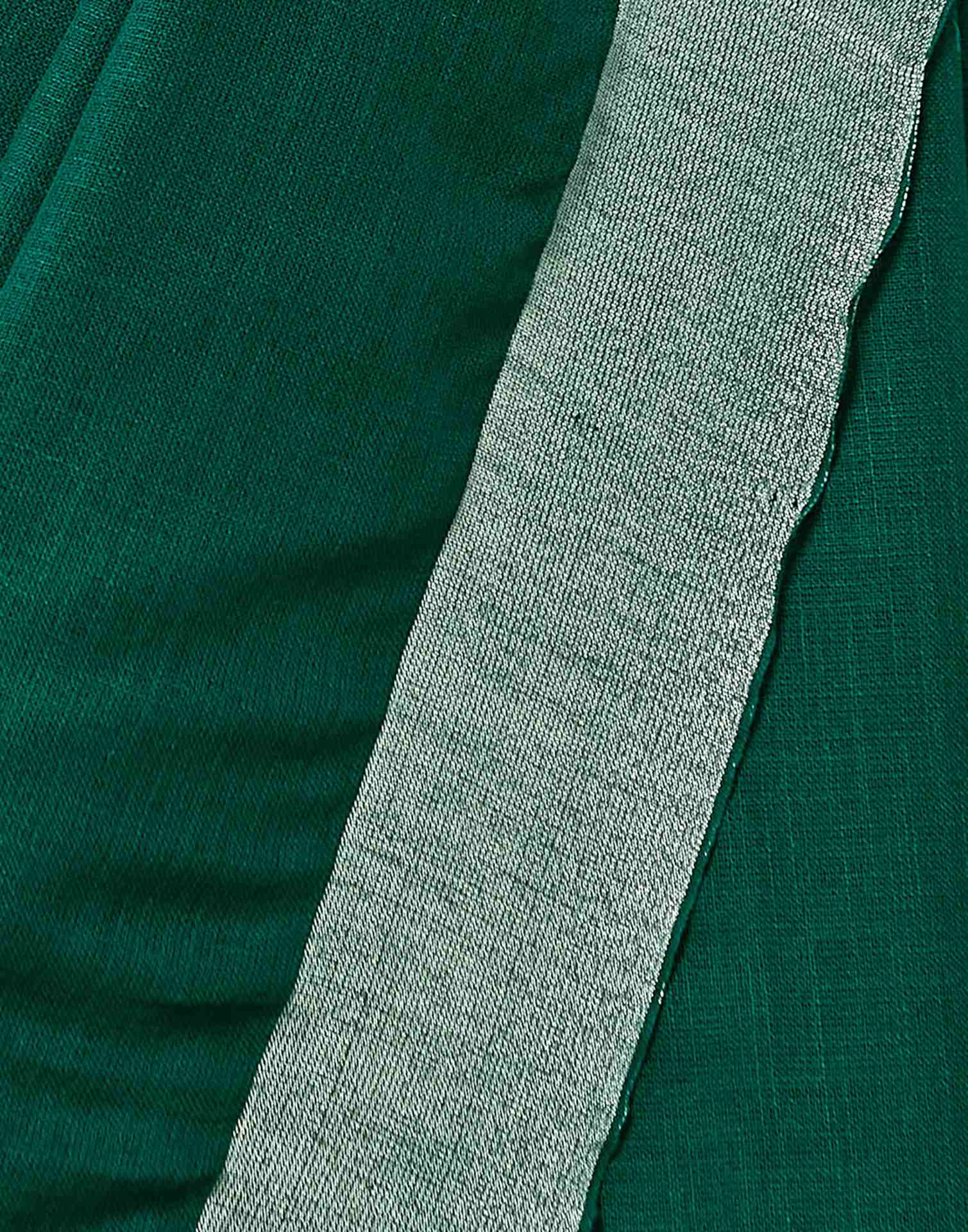 Green Cotton Woven Saree