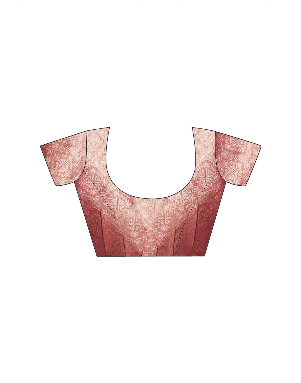 Dusty Rose Pink Tissue Silk Woven Banarasi Saree